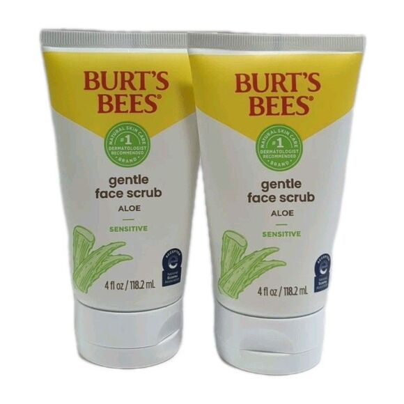 (2-Pack) Burt's Bees Sensitive Solutions Gentle Face Scrub Aloe 4 oz NEW Burts - Picture 1 of 6